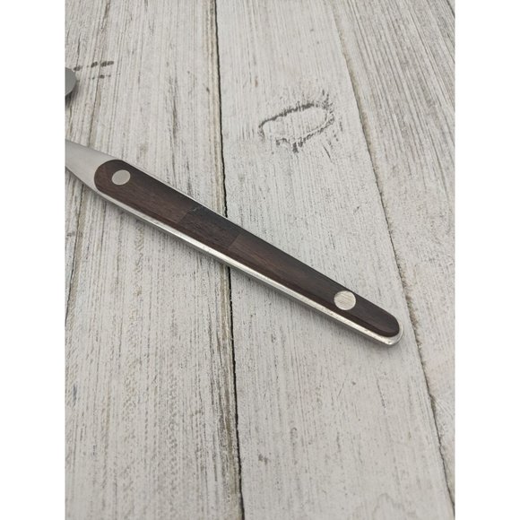 Vintage Stainless Steel Cheese Plane Slicer -Meat Knife - Planer Wood Handle #3 - Picture 3 of 7